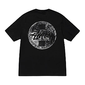 STUSSY - Camiseta Dot Stamp "Preto" -NOVO-