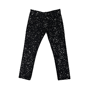 OFF-WHITE - Calça Diag Outl Skinny Jeans "Preto" -USADO-