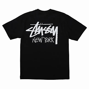 STUSSY - Camiseta Stock New York "Preto" -NOVO-