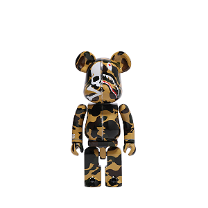 MEDICOM TOY x BAPE x MASTERMIND - Bearbrick 200% "Yellow Camo" -NOVO-