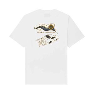 AIMÉ LEON DORE x PORSCHE - Camiseta 356 "Branco" -NOVO-