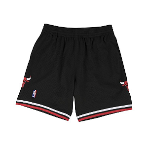 MITCHELL & NESS - Bermuda Jersey Swingman Chicago Bulls Alternate 1997-98 "Preto" -NOVO-