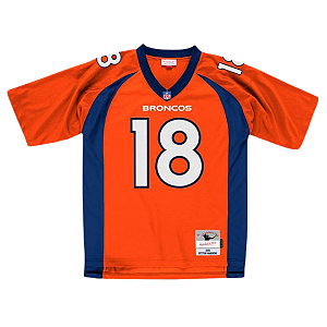 MITCHELL & NESS - Camisa Jersey NFL  Legacy  Denver Broncos 2015 Peyton Manning "Laranja" -NOVO-
