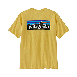 PATAGONIA - Camiseta P-6 Logo Responsibili "Amarelo" -NOVO-