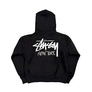 STUSSY - Moletom Stock New York Zip "Preto" -NOVO-