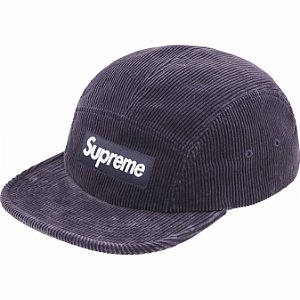 SUPREME - Boné Corduroy Camp SS25 "Roxo" -NOVO-