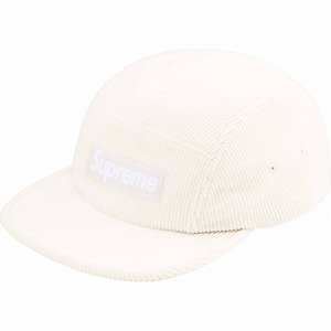 SUPREME - Boné Corduroy Camp SS25 "Branco" -NOVO-