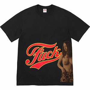 SUPREME x HYSTERIC GLAMOUR - Camiseta Fuck "Preto" -NOVO-