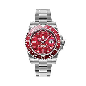 BAPE - Relógio a Bathing Ape Type 2 Bapex "Colorcamo Red" -NOVO-