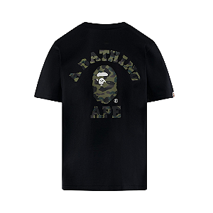 BAPE - Camiseta ABC Camo College SS25 "Preto/Verde Olive" -NOVO-