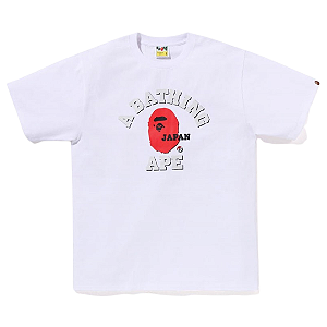 BAPE - Camiseta Japan College "Branco" -NOVO-