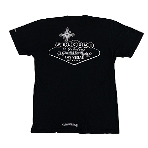 CHROME HEARTS - Camiseta Las Vegas Exclusive "Preto" -USADO-