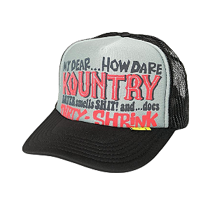 KAPITAL - Boné Trucker My Dear Kountry "Cinza/Preto" -NOVO-