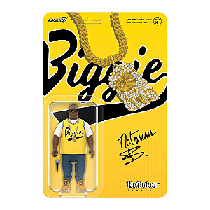 SUPER7 - Boneco Reaction Notorious B.I.G "Yellow Jersey" -NOVO-