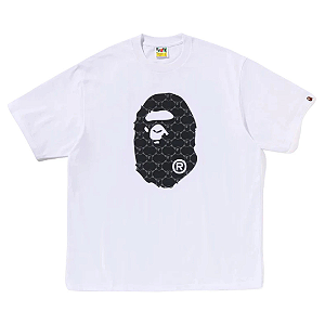 BAPE - Camiseta College Monogram Relaxed Fit "Branco" -NOVO-