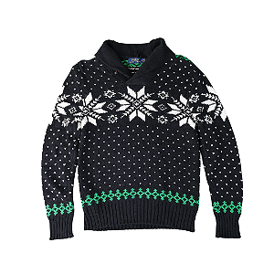 POLO RALPH LAUREN - Suéter Snowflake "Preto" -NOVO-