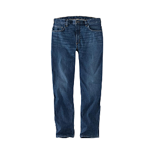 CARHARTT - Calça Jeans Force Straight Fit Low Rise 5-Pocket "Azul Escuro" -NOVO-