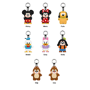 POP MART x DISNEY - Mickey Family Together Series Plush Keychain Blind Box -UNIDADE-