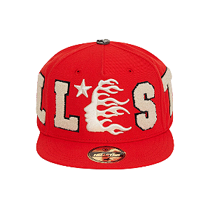 HELLSTAR - Boné OG Patch Fitted "Vermelho" -NOVO-