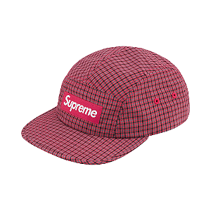 SUPREME - Boné Cordura Plaid Camp "Vermelho" -NOVO-