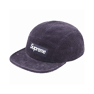SUPREME - Boné Corduroy Camp SS25 "Roxo" -NOVO-