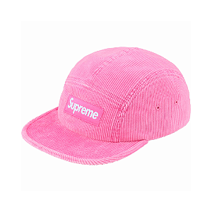 SUPREME - Boné Corduroy Camp SS25 "Rosa" -NOVO-