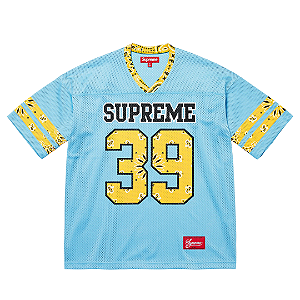 SUPREME - Camisa Jersey Bandana Football "Azul" -NOVO-