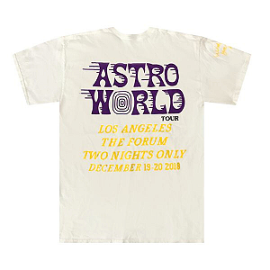 TRAVIS SCOTT - Camiseta Astroworld LA "Branco" -NOVO-