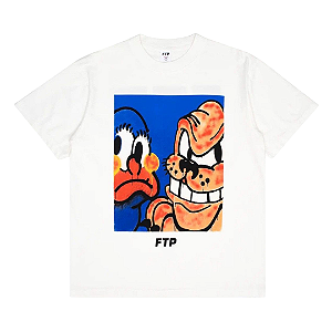FTP x SLAWN DOG - Camiseta Clown "Branco" -NOVO-