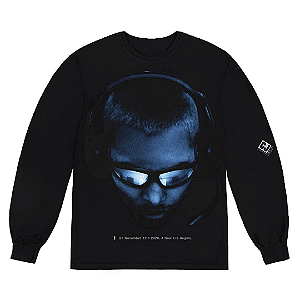 TRAVIS SCOTT x PLAYSTATION - Camiseta Manga Longa Corrupted "Preto" -NOVO-