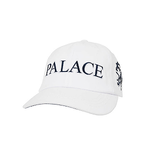 PALACE - Boné 6-Panel Rugby "Branco" -NOVO-