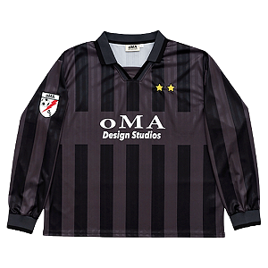 OMA DESIGN STUDIOS - Camiseta Jersey Soccer "Preto" -NOVO-