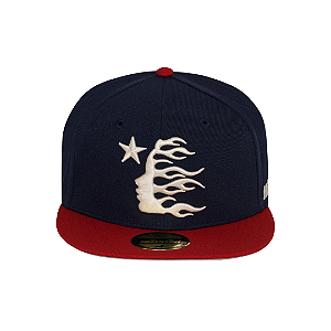 HELLSTAR - Boné Baseball Fitted "Azul Marinho" -NOVO-