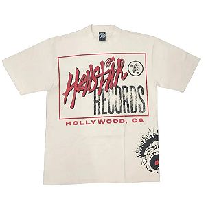 HELLSTAR - Camiseta Records Hollywood "Creme" -NOVO-