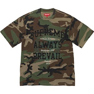 SUPREME - Camiseta Always Prevail S/S Top "Camo" -NOVO-