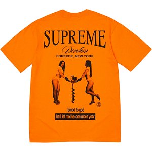 SUPREME - Camiseta Devotion "Laranja" -NOVO-