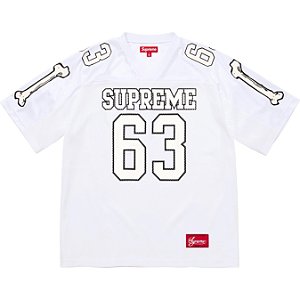 SUPREME - Camiseta Jersey Bones Football "Branco" -NOVO-
