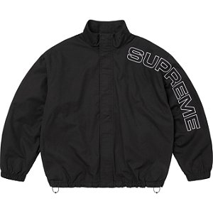 SUPREME - Jaqueta Spellout Embroidered Ripstop Track "Preto" -NOVO-