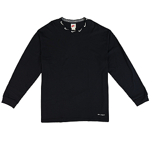 NIKE x STUSSY - Camiseta Manga Longa NRG Knit "Preto" -USADO-