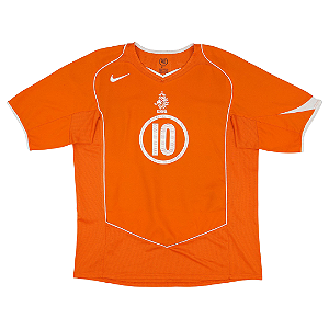 NIKE - Camiseta Jersey Total 90 Holanda Van Nisterooy "Laranja" -NOVO-