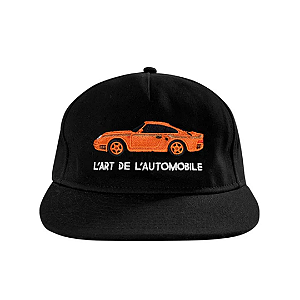 L'ART DE L'AUTOMOBILE - Boné Orange Manufaktur 959 "Preto" -NOVO-