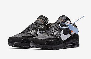 NIKE x OFF-WHITE - Air Max 90  "Black" -NOVO-