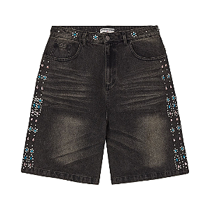 VALE LIVES FOREVER - Bermuda Candy Jorts "Preto" -NOVO-