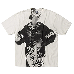 STUSSY - Camiseta Paris FW25 "Natural" -NOVO-