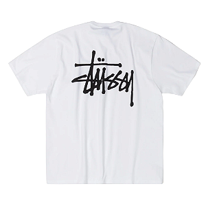 STUSSY - Camiseta Basic FW25 "Branco" -NOVO-
