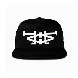 OMA DESIGN STUDIOS - Boné LA LA Side "Preto/Branco" -NOVO-