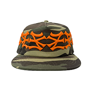 OMA DESIGN STUDIOS - Boné NY NY Crown "Camo/Laranja" -NOVO-