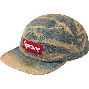 SUPREME - Boné Denim Camp FW25 "Washed Indigo" -NOVO-