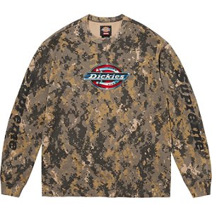 SUPREME x DICKIES - Camiseta Manga Longa Thermal "Digi Camo" -NOVO-