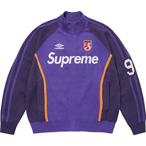 SUPREME x UMBRO - Suéter Zip Up "Roxo" -NOVO-